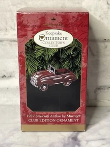 1937 Steelcraft Airflow By Murray 1997 Club Hallmark Keepsake Ornament - Picture 1 of 2
