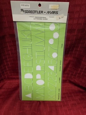 Nueva guía de letras profesional Staedtler Mars sellada - vertical #978549V Foto 1 de 4