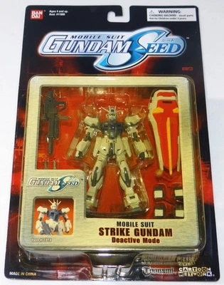 Figura Bandai Gundam Seed Mobile Suit Strike Gundam modo desactivo 4,5" *Sellada* Foto 1 de 4