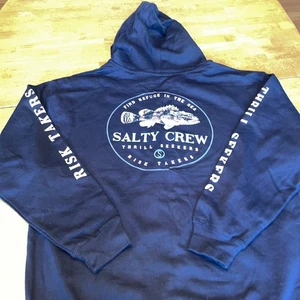 Salty Crew Black Hoodie Mens Sz XL NWOT - Picture 1 of 6