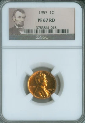 1957 LINCOLN CENT NGC PF-67 (2228020) - Image 1 of 4