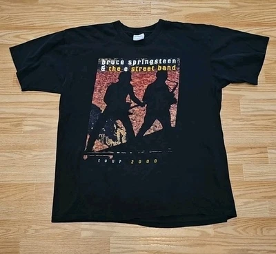 Vintage Bruce Springsteen & The E Street Band 2000 Tour T-Shirt XL Black Y2k - Image 1 of 4