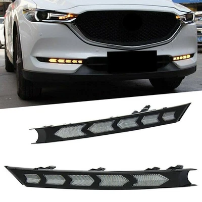 2 luces de circulación diurna LED delanteras ABS para Mazda CX-5 2017-2020 - Imagen 1 de 4