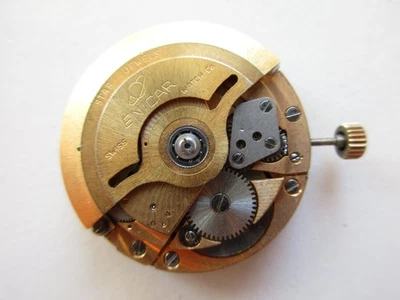 Enicar Sherpa AR cal. 1145 Swiss automatic watch movement dial & hands - running - Image 1 of 4