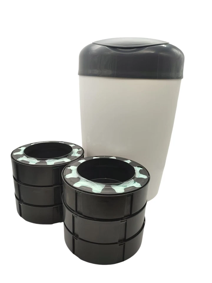 Tommee Tippee Windeleimer Simplee Sangenic mit 6 Nachfüllkassetten - Bild 1 von 1