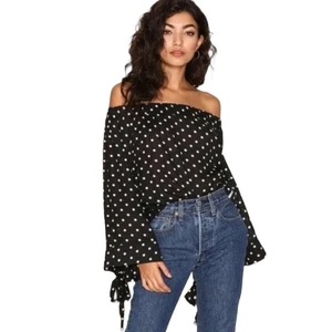 Top One Teaspoon for Free People Bonnie Ace con hombros descubiertos para mujer talla 8 - Imagen 1 de 10