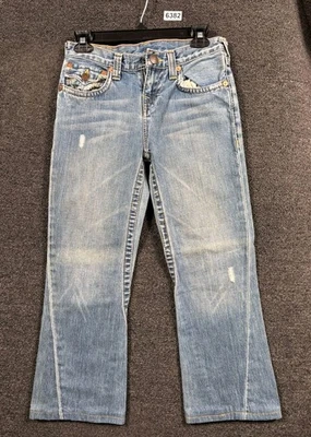 Pantalones de mezclilla desgastados True Religion Jeans para niñas 14 azules Joey acampanados corte boot Foto 1 de 4