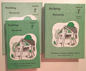 Rod & Staff English 7 Textbook Teacher Worksheets Building Securely Homeschool  - Picture 1 of 3