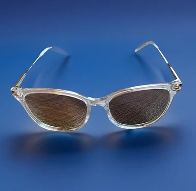 НОВЫЕ женские солнцезащитные очки поляризованные прозрачные шампанские розовые зеркальные линзы - Изображение 1 из 4