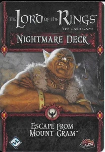 Lord of the Rings LCG Escape from Mount Gram Nightmare Deck Game Expansion - New - Picture 1 of 2