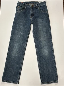 Wrangler Boys 12 Adjustable Waist Jeans 5SCBWS2 Medium wash~straight leg~stretch - Picture 1 of 18