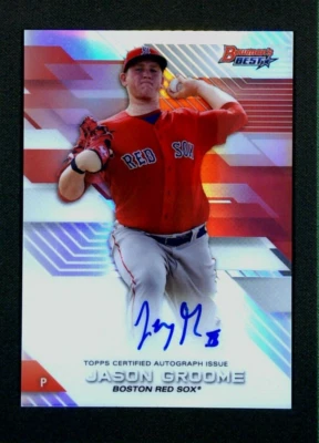 2017 Bowman's Best of Prospect Autograph Refractor #B17JG Jason Groome - Image 1 of 3