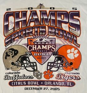 vintage Clemson vs Colorado t shirt 2005 Citrus Bowl Large