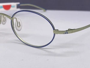 Adidas Brille Damen Rund blau grün Oval Metall klein A 941 43 18 NP:142€ - Bild 1 von 13