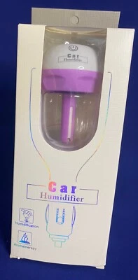 Mini Car Air Humidifier Diffuser Essential Oil Ultrasonic Aroma Mist Purifier - Image 1 of 4