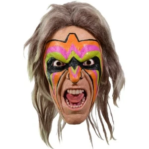 WWE World Wrestling Ultimate Warrior Mask WWF Pro Trick or Treat Studios WCW HF - Imagen 1 de 18