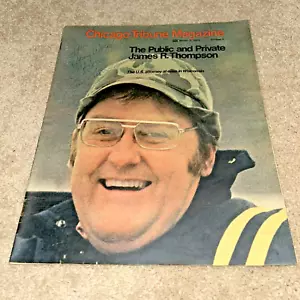 March 3, 1974 CHICAGO TRIBUNE Magazine U.S ATTORNEY JIM THOMPSON Autographed - Foto 1 di 11