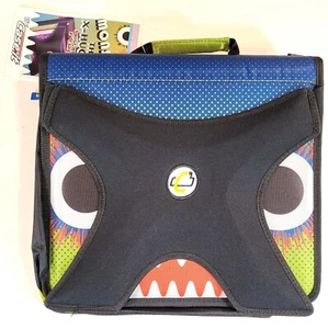 Case-it X-Hugger 2-Inch Round Ring Zipper Binder with Book Holder on Front, - Picture 1 of 5