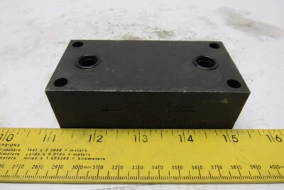 Bloque colector válvula control flujo de color Parker PCKSB600 3.0 Foto 1 de 4