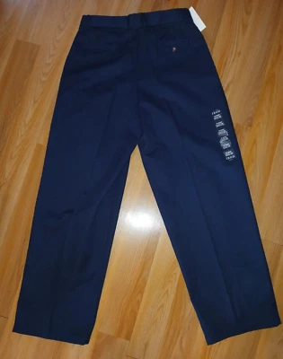 New Izod Pleated Front 100% Cotton Navy Blue 20 husky (32 X 31) - Image 1 of 4