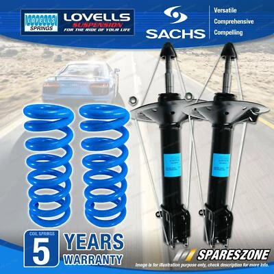 Rear Sachs Shock Absorbers Lovells Heavy Duty Standard Springs for Mazda 626 GC - image 1 of 2
