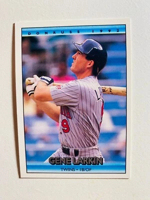 1992 DONRUSS #496 GENE LARKIN NM-MT MLB BASEBALL CARD - Image 1 of 2