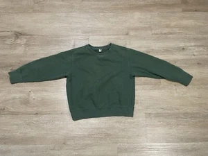 Uniqlo Kids Long Sleeve Pullover Sweatshirt Fleece Size 5-6 Boys Green - Picture 1 of 7