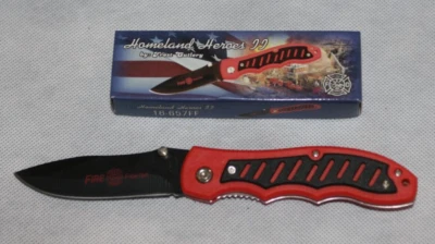 Cuchillo táctico plegable Homeland Heroes: bombero - 16-657FF Foto 1 de 4