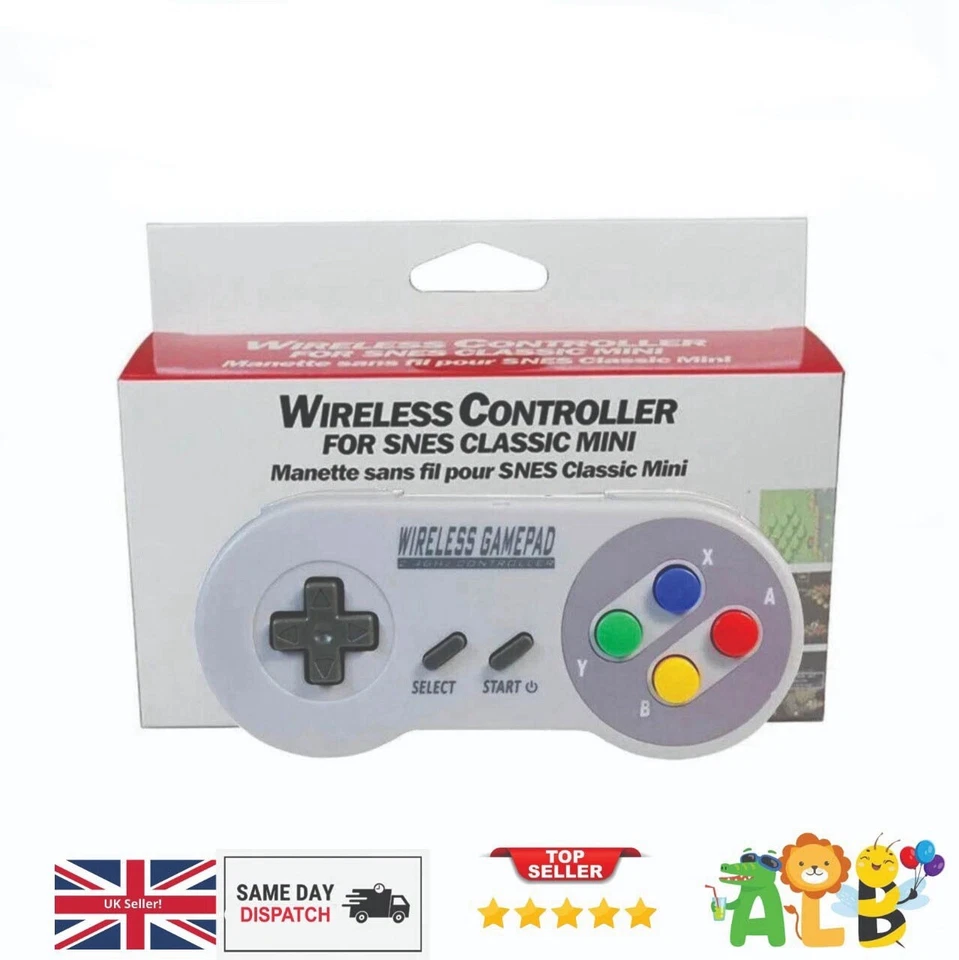 SNES Wireless Controller 2.4GHZ For SNES NES Classic MINI PC Raspberry Pi USB - Image 1 of 3