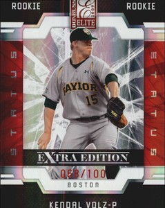 2009 Donruss Elite Extra Edition Status Baseball Card #116 Kendal Volz /100