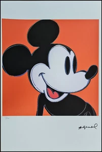 ANDY WARHOL * Mickey Mouse * 57 cm x 38 cm *signed lithograph * limited # 55/100 - Bild 1 von 14