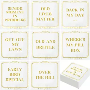 104 Pcs Funny Cocktail Napkins Fun and Witty Paper Napkins Party Napkins for ... - Picture 1 of 6