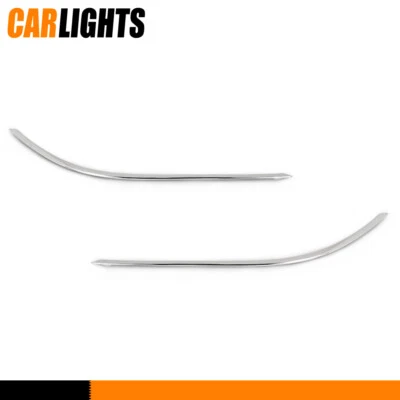 Front Bumper Trim Molding Left & Right Fit For 2012-15 Mercedes-Benz C300 C350 Foto 1 de 4