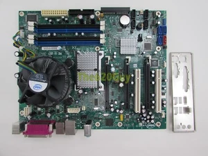 Intel S975XBX2 Workstation Motherboard + Xeon X3220 2.4GHz CPU + HSF I/O Plate - Picture 1 of 4