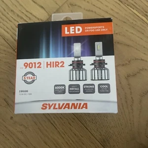 Sylvania LED 9012 HIR2 (9012SL.BX2) Fog & Powersport Headlight 2 Bulbs Open Box - Picture 1 of 4
