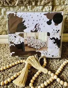 Worlds Softest Cow Print King Size Sheet Set - Picture 1 of 1