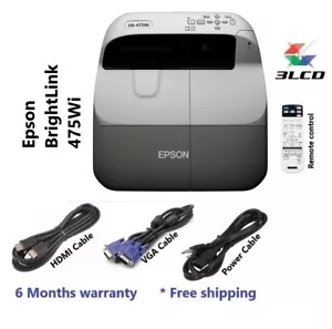 Epson Brightlink 475wi Ultra-Short Throw Projector(2 YR WARRANTY)+REMOTE - Picture 1 of 4