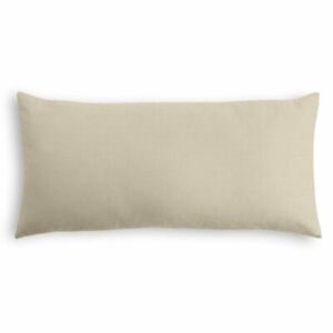 Winston Porter- Reneau Rectangular Linen Pillow Cover + Insert 12" x 24" - Beige