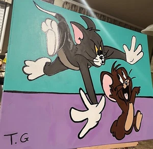 paintings on canvas Tom And Jerry - Picture 1 of 1