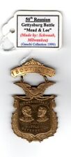1913 50th Gettysburg Meade & Lee Portraits Reunion Medal & Ribbon - Original #2