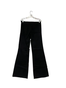 Massimo Dutti Womens Flared Pants EU 40 US 8 Trouser Black midrise 5003/803 NWT - Picture 1 of 10
