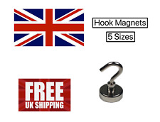 Neodymium Hook Magnets Super Strong Pull Force Various Magnet Size Fast Post