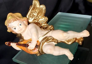 VINTAGE PLASTIC CHERUB ANGEL CHRISTMAS ORNAMENT (UNBRANDED) - Picture 1 of 7