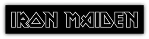 Iron Maiden Logo Car Bumper Sticker Decal - 5'', 6'' and 8'' - Picture 1 of 1