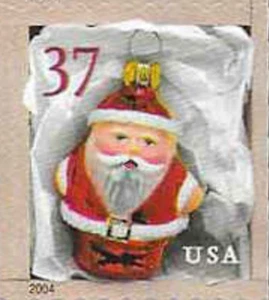 US #3890 MNH 2004 Red Santa Ornaments - Picture 1 of 1