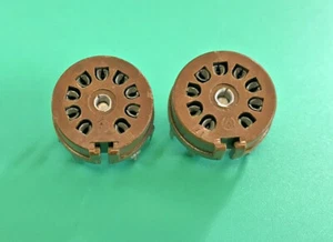 LOT OF 2 NOVAL DIP PCB MOUNT VACUUM TUBE SOCKET 9-PIN - Picture 1 of 4