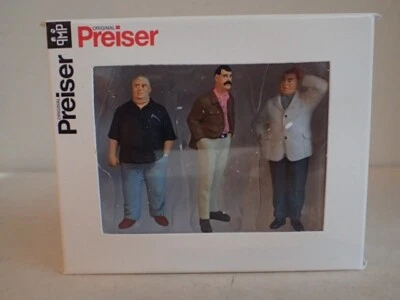 Preiser Ernst Lage Stehed dicker Mann 63098 Spur 1 OVP 1:32 3 Fig - Bild 1 von 2