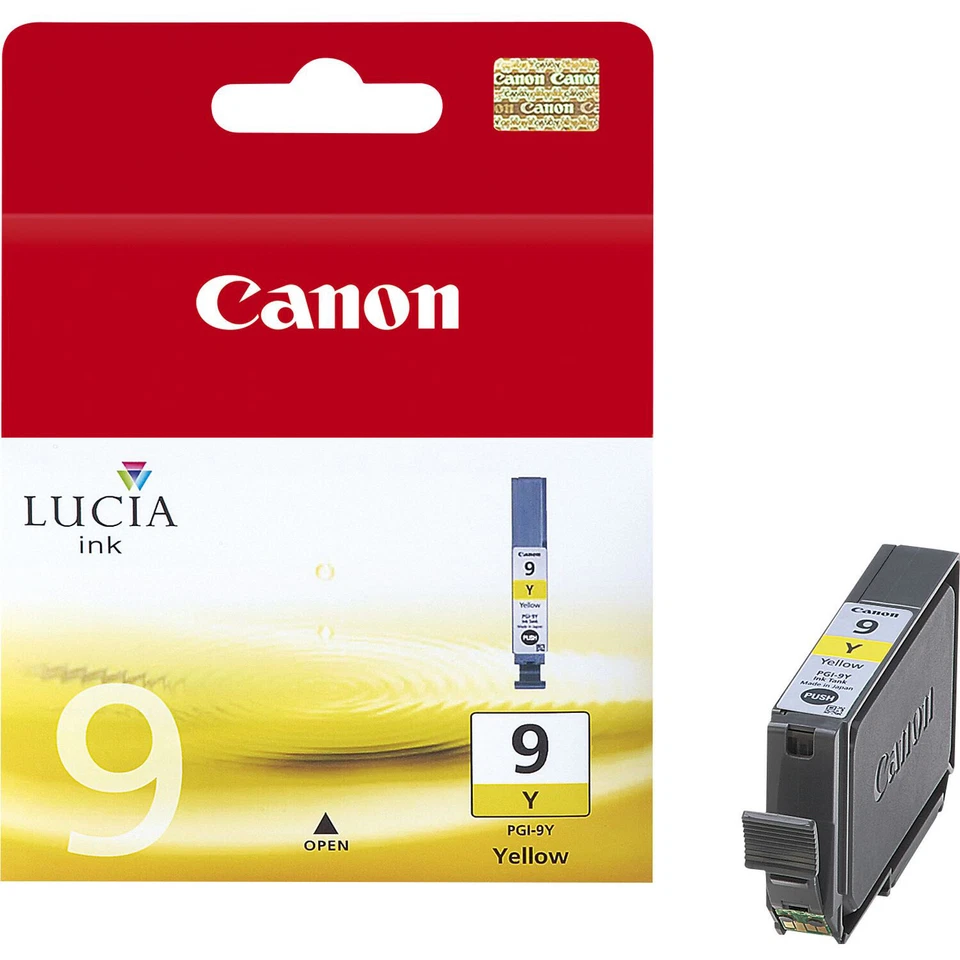 GENUINE AUTHENTIC CANON 9 YELLOW INK CARTRIDGE PGI-9Y - Image 1 of 1