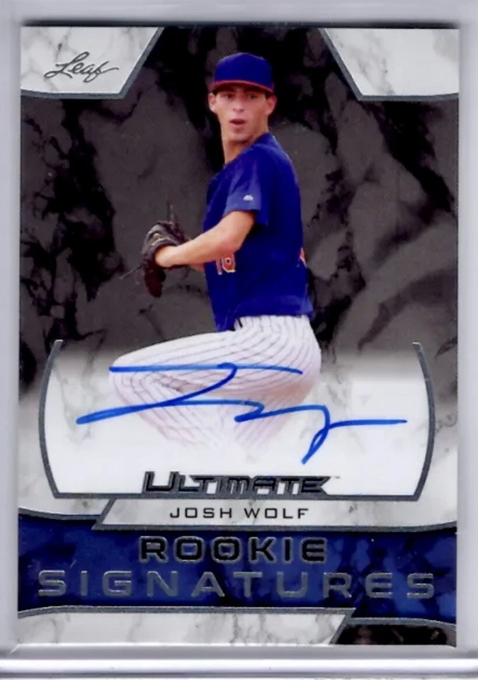 2019 LEAF ULTIMATE SIGNATURES JOSH WOLF MLB ROOKIE RC AUTO #RSJW2 - Image 1 of 1