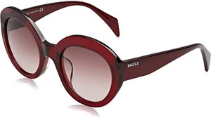 Bally BY0004-D 66F Red Plastic Bold Oval Women Sunglasses 54-23-145 BY 0004-D - Picture 1 of 3